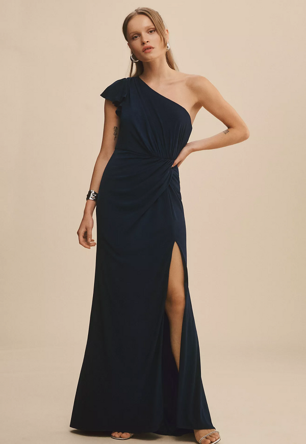 Chiffon Off-Shoulder Bridesmaid Dress