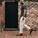 Straight-Leg Khaki Trousers