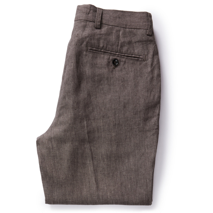 Relaxed-Fit Brown Plaid Work Pant