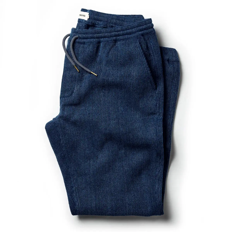 Straight-Leg Dark Blue Work Pants