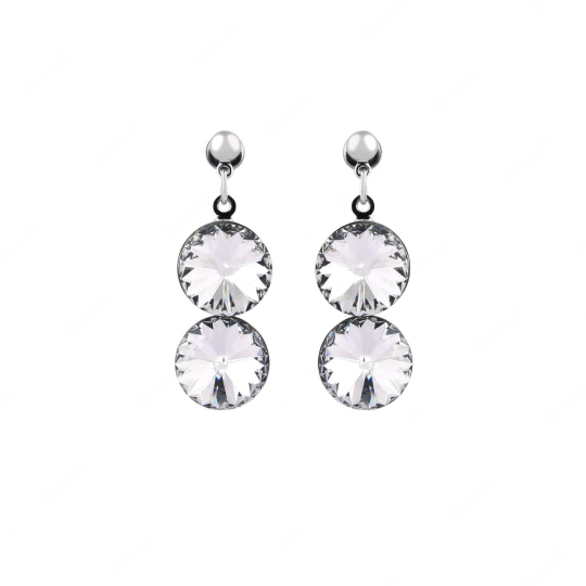 Diamond Halo Earrings
