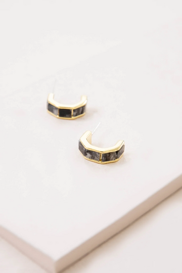Hoop Earrings With Diamond Accents