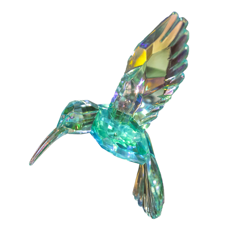 Spun Glass Hummingbird Ornament