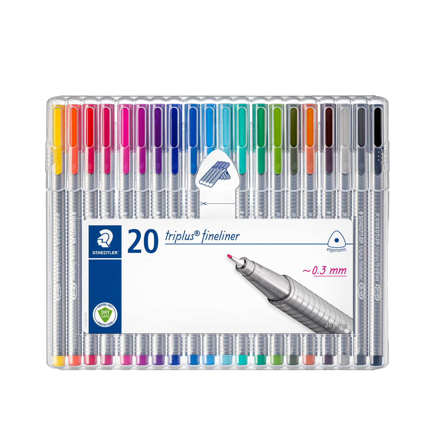 Staedtler Triplus Fineliner Pens, Set of 20