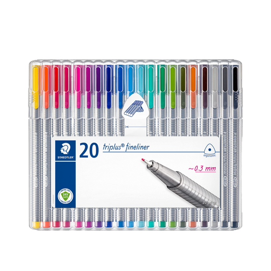 Staedtler Triplus Fineliner Pens, Set of 20