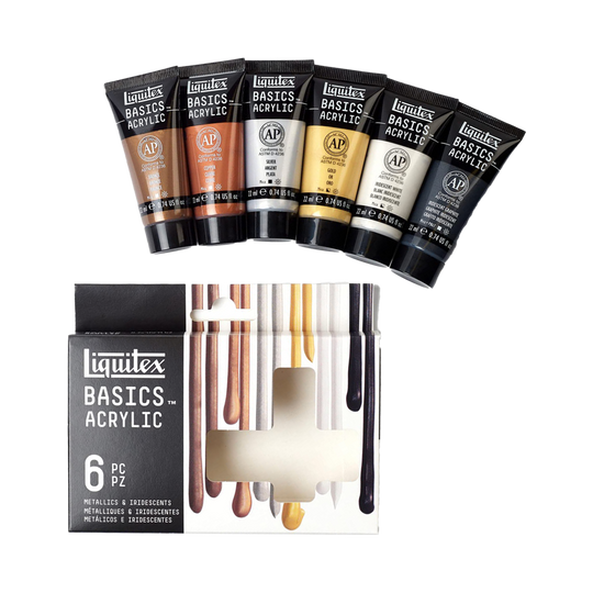 Liquitex Basics Acrylic Paint Tube Set, 6 Colors