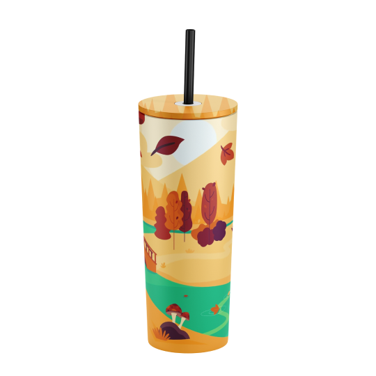 Cozy Fall Escape Custom Tumbler