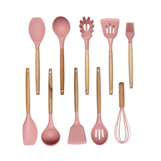 Silicone Cooking Utensils - 10 Piece Kit