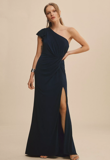Chiffon Off-Shoulder Bridesmaid Dress