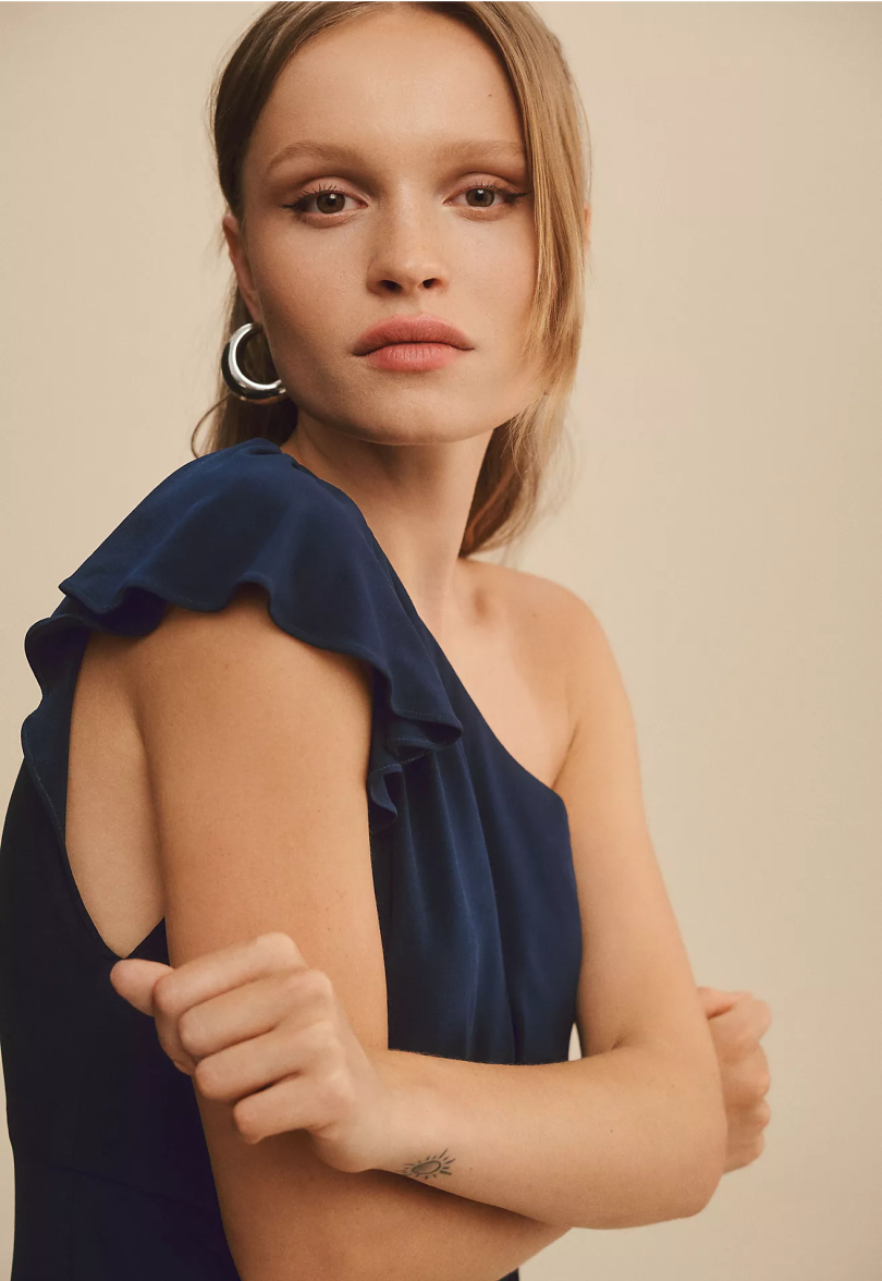 Chiffon Off-Shoulder Bridesmaid Dress