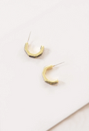 Hoop Earrings With Diamond Accents