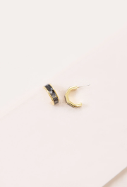 Hoop Earrings With Diamond Accents