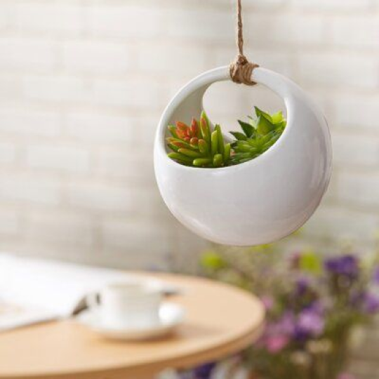 Hanging Round Pottery Planter