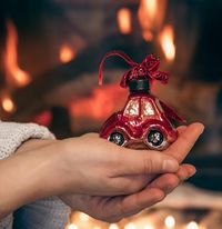 Vintage Wedding Car Christmas Ornament