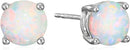 Round Birthstone Stud Earrings