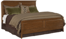Wingback buttoned bed