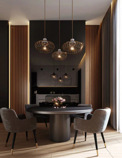 Chesterfield solid oak wood dining table