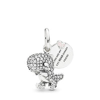 Pave Dinosaur Dangle Charm