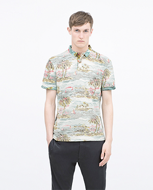 Printed Polo T-shirt