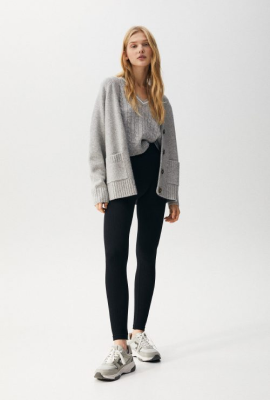 Unisex textured boxy cardigan