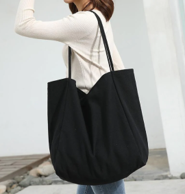 Oversized Canvas Tote Bag