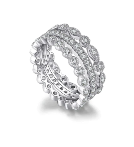 Stackable Diamond Rings