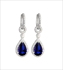 Hoop Earrings With Diamond Accents
