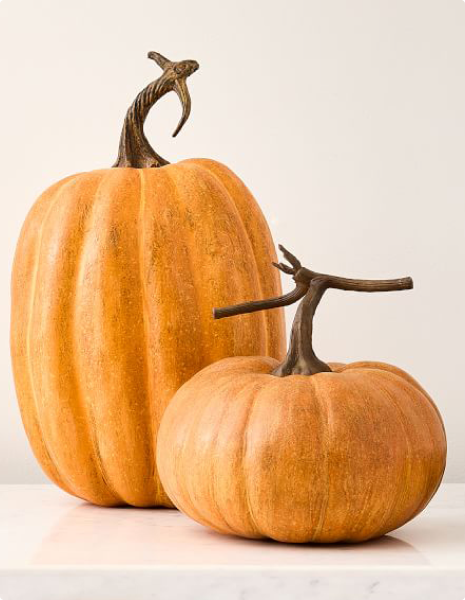 Orange Pumpkin Glass Object