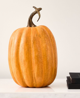 Orange Pumpkin Glass Object