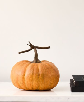 Orange Pumpkin Glass Object