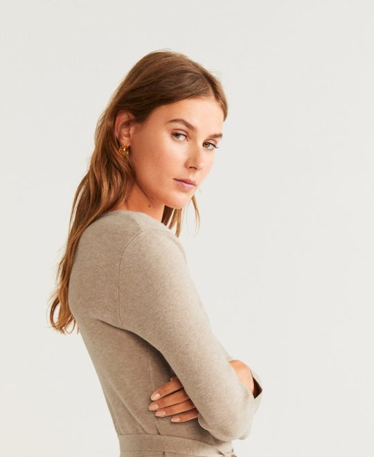 Ribbed midi dress