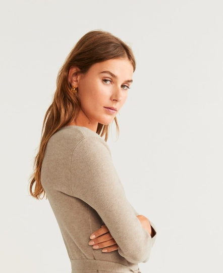 Ribbed midi dress