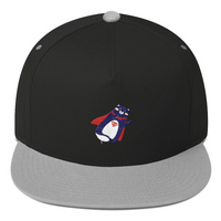 Flat Bill Cap - Black Grey