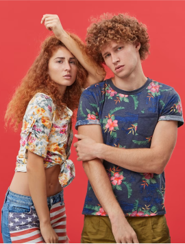 Unisex Patterned Cotton T-shirt