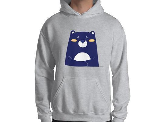 Hoodie - Bearie Serious