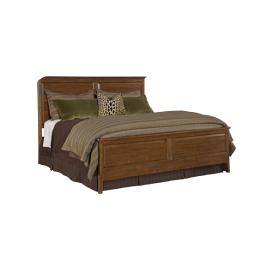 Wingback buttoned bed