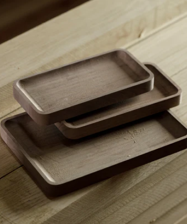 Hand-Carved Solid Wood DeskTray
