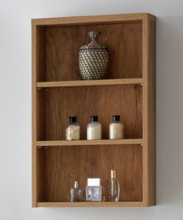 Oak Wood Wall Shelf For Storage