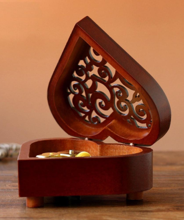 Custom Oak Wooden Music Box